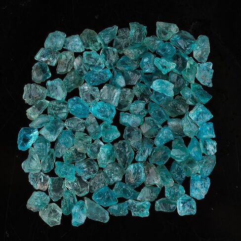 CRYSTALIS 100pcs Blue Apatite (3-6mm) Wholesale Bulk Gemstone Crystal, Raw Gem Stones, Natural Loose Rough, Jewelry Making Supply, DIY, Decorative, Crafts, Gem Collection | Tiny Pcs in Saudi Arabia