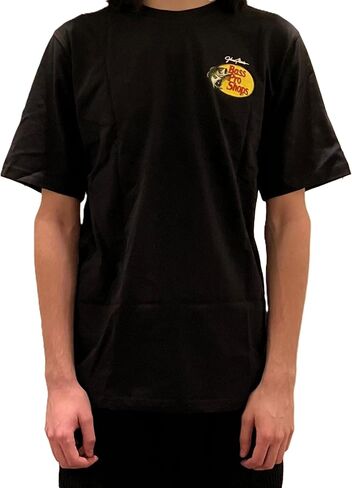 Authentic Bass Original Fishing Hunting Pro Short Sleeve Tagless Crew Neck T-Shirt for Men & Women - Black in Saudi Arabia