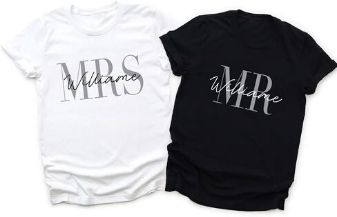 Just Married Matching T-Shirts for Couples, Couple Shirts for Husband and Wife, Honeymoon Tops in Saudi Arabia