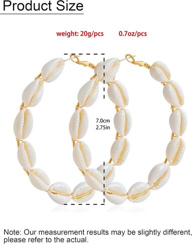 Sea Shell Earrings for Women Trendy Gold Shell Starfish Earrings Summer Coastal Cowrie Shells Scallop Seastar Studs Summer Beach Surfer Outfits Jewelry Accessories in Saudi Arabia
