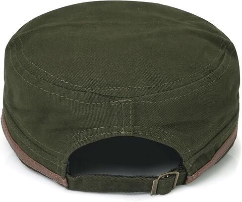 Initlove Military Hat Cadet Army Cap Flat Top Hats for Men Women in Kuwait