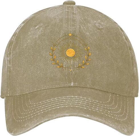 Bohemian Washed Cotton Baseball Cap for Men and Women, Vintage Adjustable Hat,Sun Hat for Casual Outdoor Wear in Kuwait
