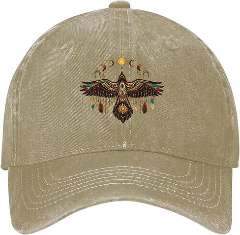 Bohemian Washed Cotton Baseball Cap for Men and Women, Vintage Adjustable Hat,Sun Hat for Casual Outdoor Wear in Kuwait