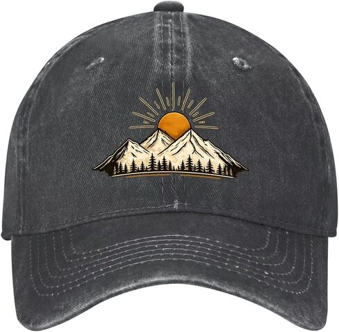 Bohemian Washed Cotton Baseball Cap for Men and Women, Vintage Adjustable Hat,Sun Hat for Casual Outdoor Wear in Kuwait