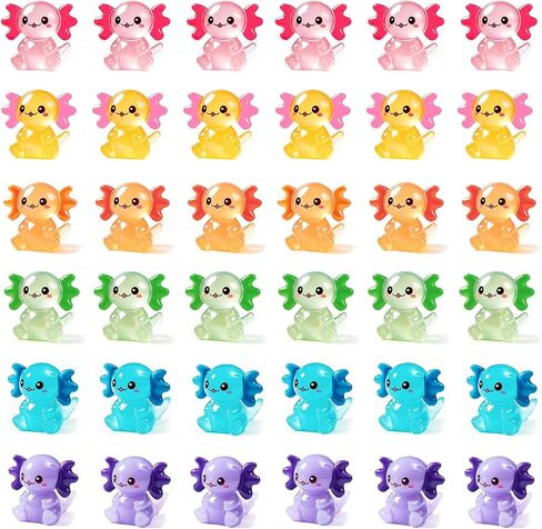 36PCS Mini Resin Axolotl Figurines to Hide Cute Tiny Axolotl Statue Charms Small Ornament Figurine Axolotl Decoration for Home Garden Landscape DIY Aquarium Dollhouse Ornament in Saudi Arabia