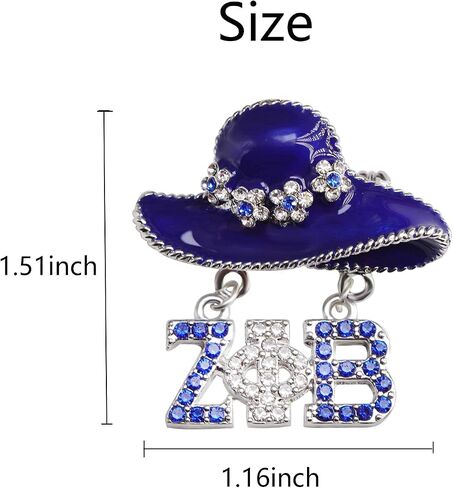 TONGXIN ZPB Sorority Paraphernalia Gift ZPB Greek Sorority Jewelry Gift for Finer Women in Kuwait