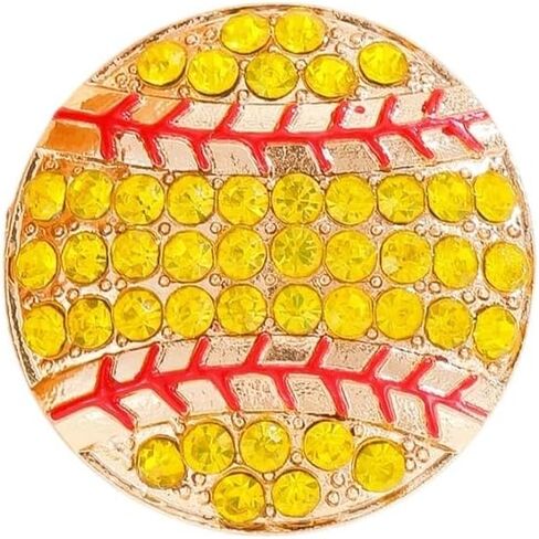 Shining Baseball Softball Football Rhinestone Brooches Colorful Volleyball Soccer Basketball Pins for Women in Saudi Arabia