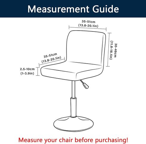 YOPOIY Bar Stool Covers with Backs Set of 6 4 2, Cat Scratch Proof Stretch Bar Stool Chair Covers Washable Universal Swivel Pub Chair Slipcover (Blue b,Set of 4) in Saudi Arabia
