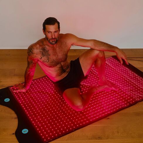 HigherDOSE Full Body Red Light Therapy Mat - Infrared Red Light Therapy Pad with 1,000 LEDs (660nm + 850nm) for Circulation, Recovery, Skin, Energy, Mood & At-Home Redlight Therapy for Body in Saudi Arabia