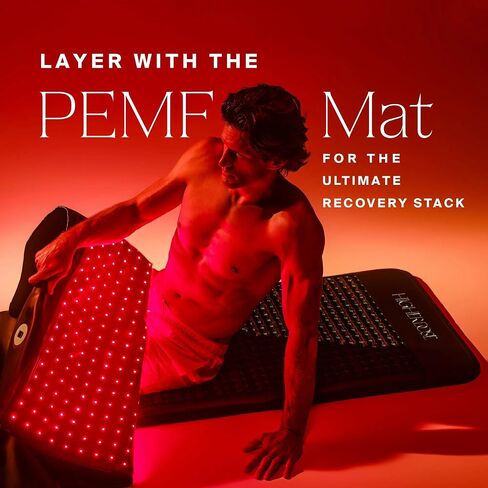 HigherDOSE Full Body Red Light Therapy Mat - Infrared Red Light Therapy Pad with 1,000 LEDs (660nm + 850nm) for Circulation, Recovery, Skin, Energy, Mood & At-Home Redlight Therapy for Body in Saudi Arabia