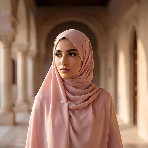 JJUNW 24 Pcs Hijab Clips For Women, Hijab Pins Scarf Clip Pearl Scarf Clips 3 Colors Headscarf Pearl Brooch Pin, Shawl Scarfs Safety Pins Wedding Dress Accessories in Kuwait