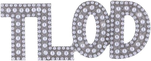 Metal Pearl Inlay Social Letter TLOD Pin Pink Women Group 1964 Top Ladies Greek Brooch Jewelry for Gift in Saudi Arabia