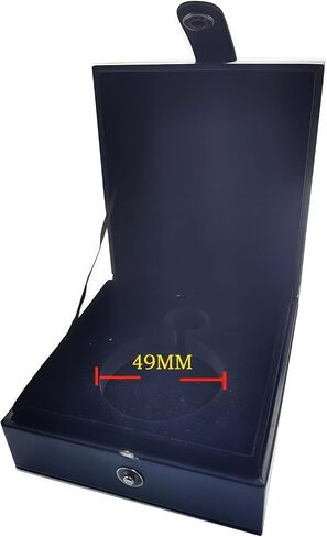 Box For Pocket Watches Portable Single Pocket Watch Case Display for Men Black (PU Leather Box Only, Not Including The Pocket Watch) in Saudi Arabia