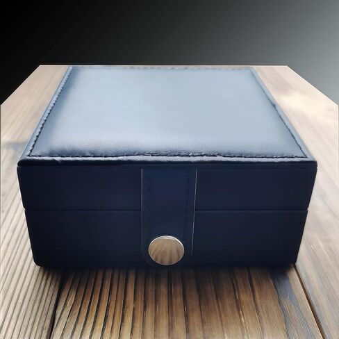 Box For Pocket Watches Portable Single Pocket Watch Case Display for Men Black (PU Leather Box Only, Not Including The Pocket Watch) in Saudi Arabia