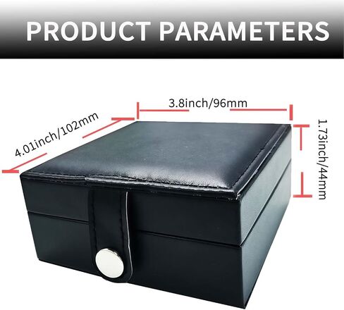 Box For Pocket Watches Portable Single Pocket Watch Case Display for Men Black (PU Leather Box Only, Not Including The Pocket Watch) in Saudi Arabia