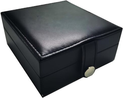 Box For Pocket Watches Portable Single Pocket Watch Case Display for Men Black (PU Leather Box Only, Not Including The Pocket Watch) in Saudi Arabia
