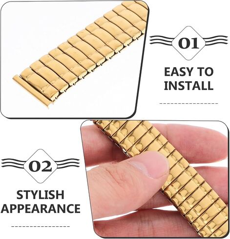 Stainless Steel Stretch Watch Band Elastic Watch Strap Comfortable Stretchable Adjustable Band for Daily Use 18Mm in Kuwait