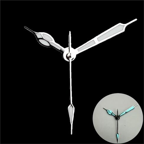 Green Ice Blue Luminous Watch Hands 8 * 12 * 12mm, Modified Replacement Pointer Compatible with NH35 NH36 Movement, Stable Performance Mechanical DIY Modification Parts in Saudi Arabia