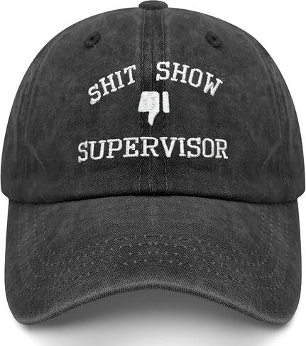 Funny Hats Shit Show Supervisor Hat for Men Women, Funny Gifts for Friends Coworkers Family in Saudi Arabia