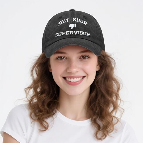Funny Hats Shit Show Supervisor Hat for Men Women, Funny Gifts for Friends Coworkers Family in Saudi Arabia