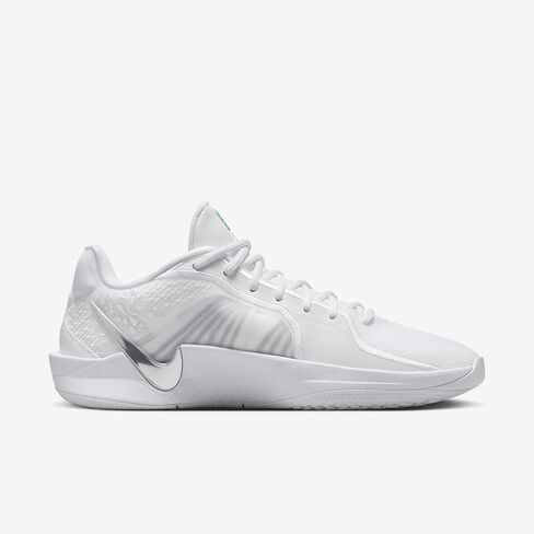 Sabrina 2 Basketball Shoes (FQ2174-101, White/Summit White/Glacier Blue/Metallic Silver) Size 12.5 in Kuwait