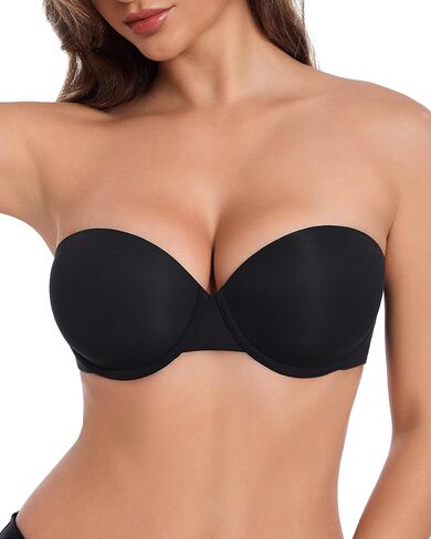HACI Strapless Bras for Women Anti-Slip Support Lightweight Underwire Multiway Bandeau in Saudi Arabia