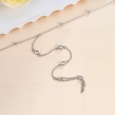 Diamond Hand Chain Bracelet for Women 925 Sterling Silver Lab Grown Diamonds Jewelry Gifts 0.18 cttw D Color VVS Clarity in Kuwait