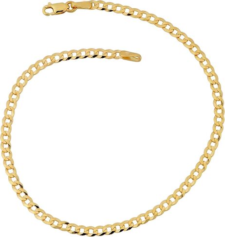 Kooljewelry سوار من الذهب الأصفر عيار 10 قيراط 2.7 ملم عالي التلميع (7 أو 8 بوصة) in Kuwait