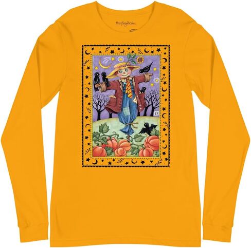 Mary Engelbreit Scarecrow Unisex Long Sleeve T-Shirt in Saudi Arabia
