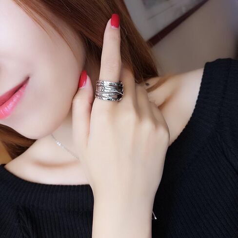 Jinbaoying Knot Cross Ring Enhancers for Women Statement Funky Trendy Love Fashion Engagement Ring Stainless Steel Silver Gold Rose Gold Plated Friendship Ring in Saudi Arabia