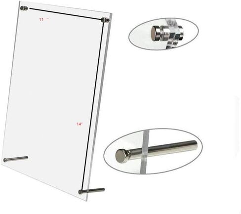 homingyo 11X14 Desktop Photo Frame, Acrylic, Free Standing Display in Saudi Arabia