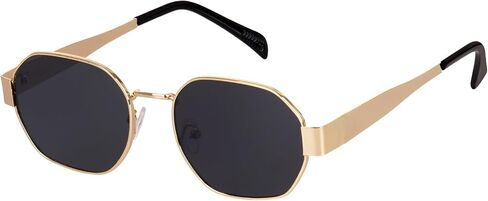 Trendy Hexagon Sunglasses for Women, Retro 90s Hexagonal Sunglasses, Vintage Metal Frame Shades Sun Glasses Eyewear in Saudi Arabia