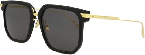 Bottega Veneta Square/Rectangle Sunglasses Black Gold Grey Luxury Eyewear Made In Italy Acetate Frame Designer Fashion for Everyday Luxury in Saudi Arabia