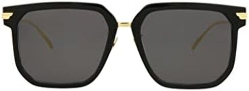 Bottega Veneta Square/Rectangle Sunglasses Black Gold Grey Luxury Eyewear Made In Italy Acetate Frame Designer Fashion for Everyday Luxury in Saudi Arabia