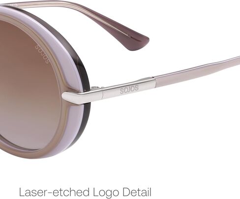 SOJOS Oversized Round Sunglasses for Women Polarized Lenses Acetate Frame Retro Vintage Sun Glasses, Odette in Kuwait