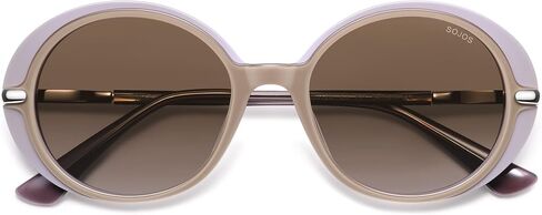 SOJOS Oversized Round Sunglasses for Women Polarized Lenses Acetate Frame Retro Vintage Sun Glasses, Odette in Kuwait