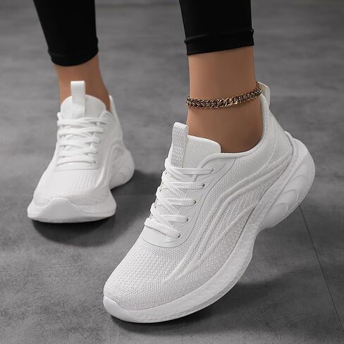 Women's Athletic Running Shoes Fashion Sport Gym Walking Shoes Jogging Tennis Fitness Sneaker in Kuwait
