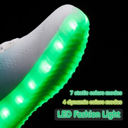 BosenHulu Light Up Shoes for Women Men USB Charging LED Shoes Adult Halloween Dancing Glowing Luminous Trainers Gradient Colors Mesh Upper Party Revel Flashing Sneakers in Saudi Arabia