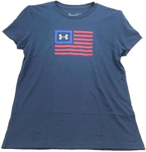 Under Armour Women's Freedom MFO Flag T Loose Navy T-Shirt (L) in Kuwait