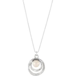 Silpada 'Soft Motion' Sterling Silver Freshwater Pearl Pendant Necklace, 16 + 2 inches in Kuwait
