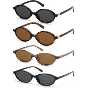 ViewJoy Retro Oval Sunglasses for Women Vintage 90s Y2K Trendy in Saudi Arabia