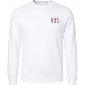 Trump 250, Crew Neck Sweatshirt, White, Unisex in Saudi Arabia