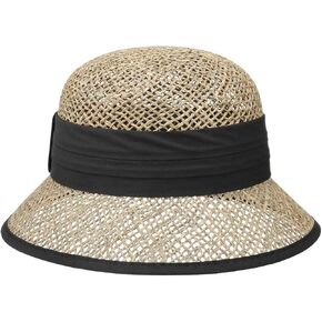 Seeberger Seagrass Straw Cloche Hat Women Black One Size in Saudi Arabia