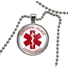 Medical Alert Aphasia Pendant Necklace in Kuwait