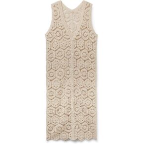 CALZEDONIA Woman's Crocheted Maxi Gilet in Saudi Arabia