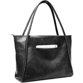 Large Tote Bag for Women 16L Work Tote Purse with Zipper Vegan Leather Ladies Handbags in Kuwait