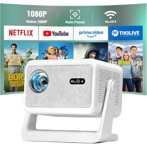 AuKing Projector with Wifi and Bluetooth, 2024 Upgraded Full HD 1080P Mini Projector, Home Theater Video Projector Compatible with HDMI/USB/AV/Smartphone/TV Box/Laptop in Saudi Arabia