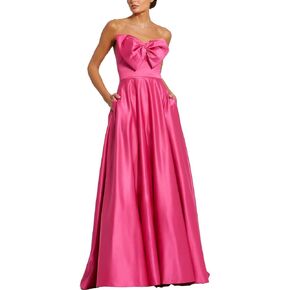 Bow A-Line Strapless Ballgown by Mac Duggal in Saudi Arabia