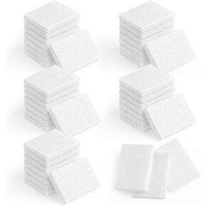 50 Pcs Unscented Aroma Pads, White Aromatherapy Perfume Diffusers | 1.2 x 0.9 in Humidifier Aromas Pad Replacement, Air Filter Scent Pad, Aroma Oil Refill Pads, Essential Oil Pads in Saudi Arabia