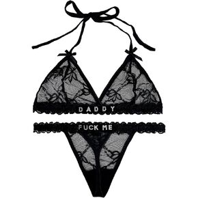 Personalized Thongs with Name - Custom Thong with Name Bra Set, Personalized Gifts, Custom Funny Name Underwear in Saudi Arabia